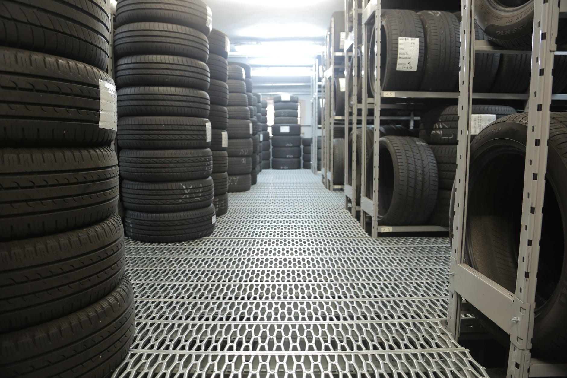 stack of rubber tires